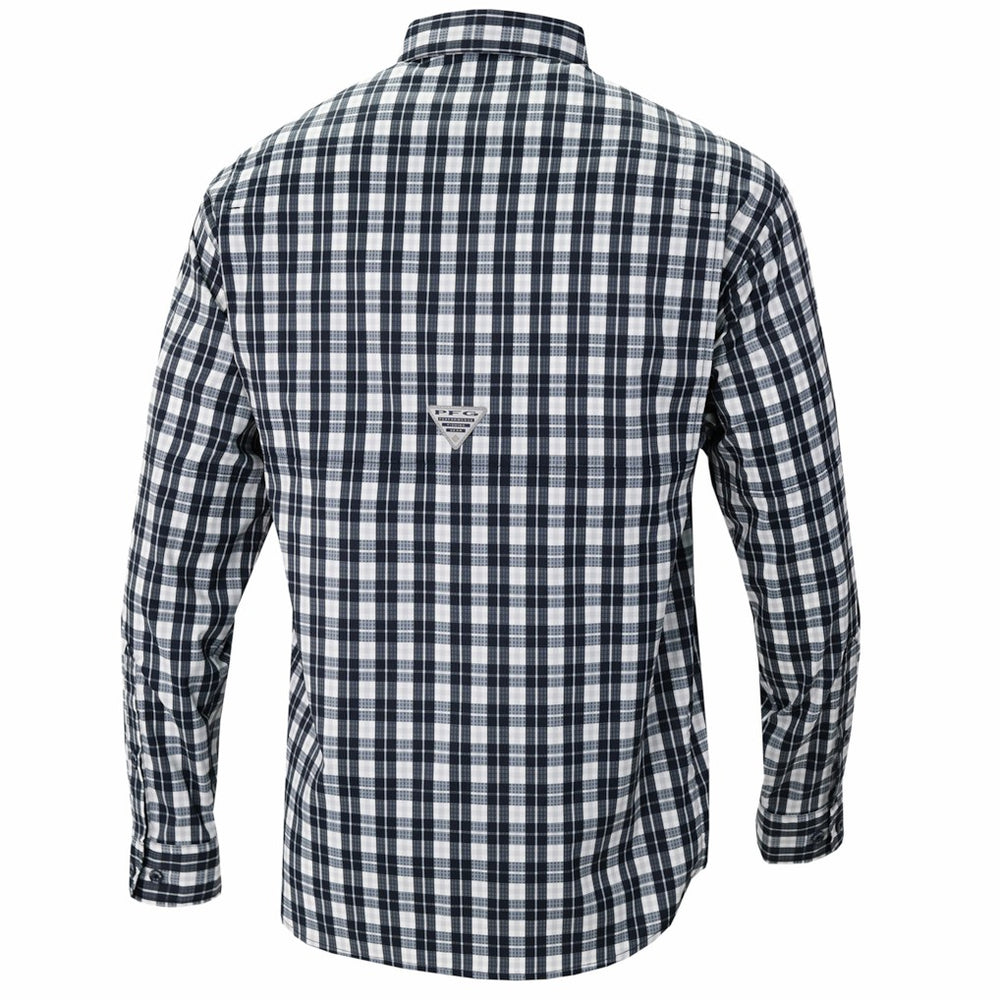 Navy Indiana Pacers Super Tamiami Omni-Shade Long Sleeve Button-Down Shirt | NBA