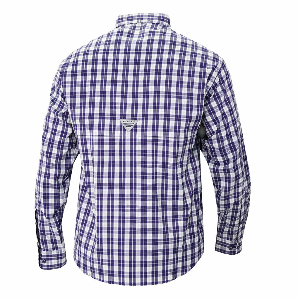 Purple Los Angeles Lakers Super Tamiami Omni-Shade Long Sleeve Button-Down Shirt | NBA