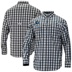 Navy Minnesota Timberwolves Super Tamiami Omni-Shade Long Sleeve Button-Down Shirt | NBA