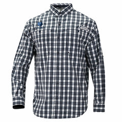 Navy Memphis Grizzlies Super Tamiami Omni-Shade Long Sleeve Button-Down Shirt | NBA