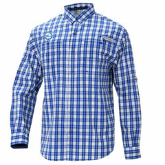 Blue Philadelphia 76ers Super Tamiami Omni-Shade Long Sleeve Button-Down Shirt | NBA