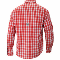 Red New Orleans Pelicans Super Tamiami Omni-Shade Long Sleeve Button-Down Shirt | NBA