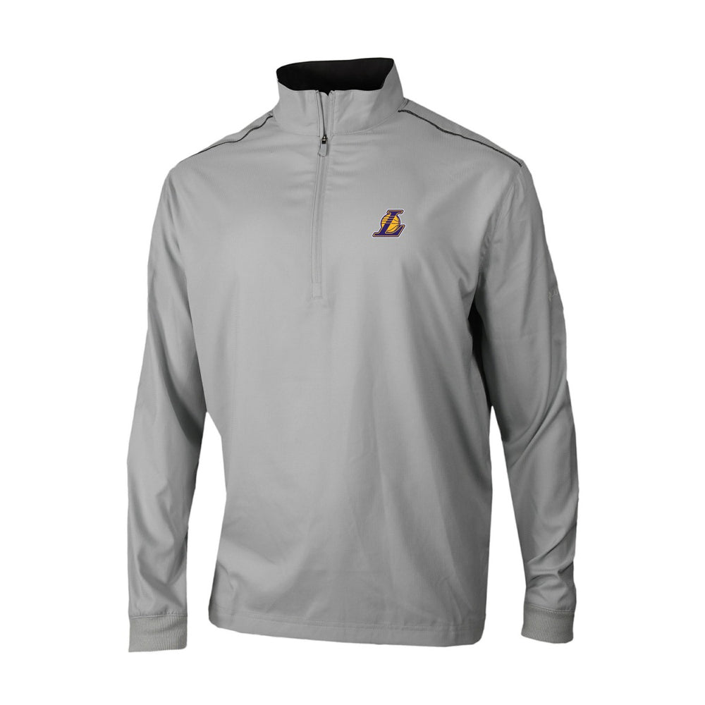 Gray Los Angeles Lakers Omni-Wick Bogey's Paradise Quarter-Zip Top | NBA