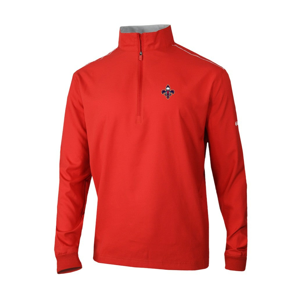 Red New Orleans Pelicans Omni-Wick Bogey's Paradise Quarter-Zip Top | NBA
