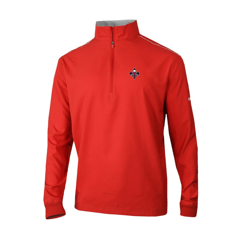Red New Orleans Pelicans Omni-Wick Bogey's Paradise Quarter-Zip Top | NBA