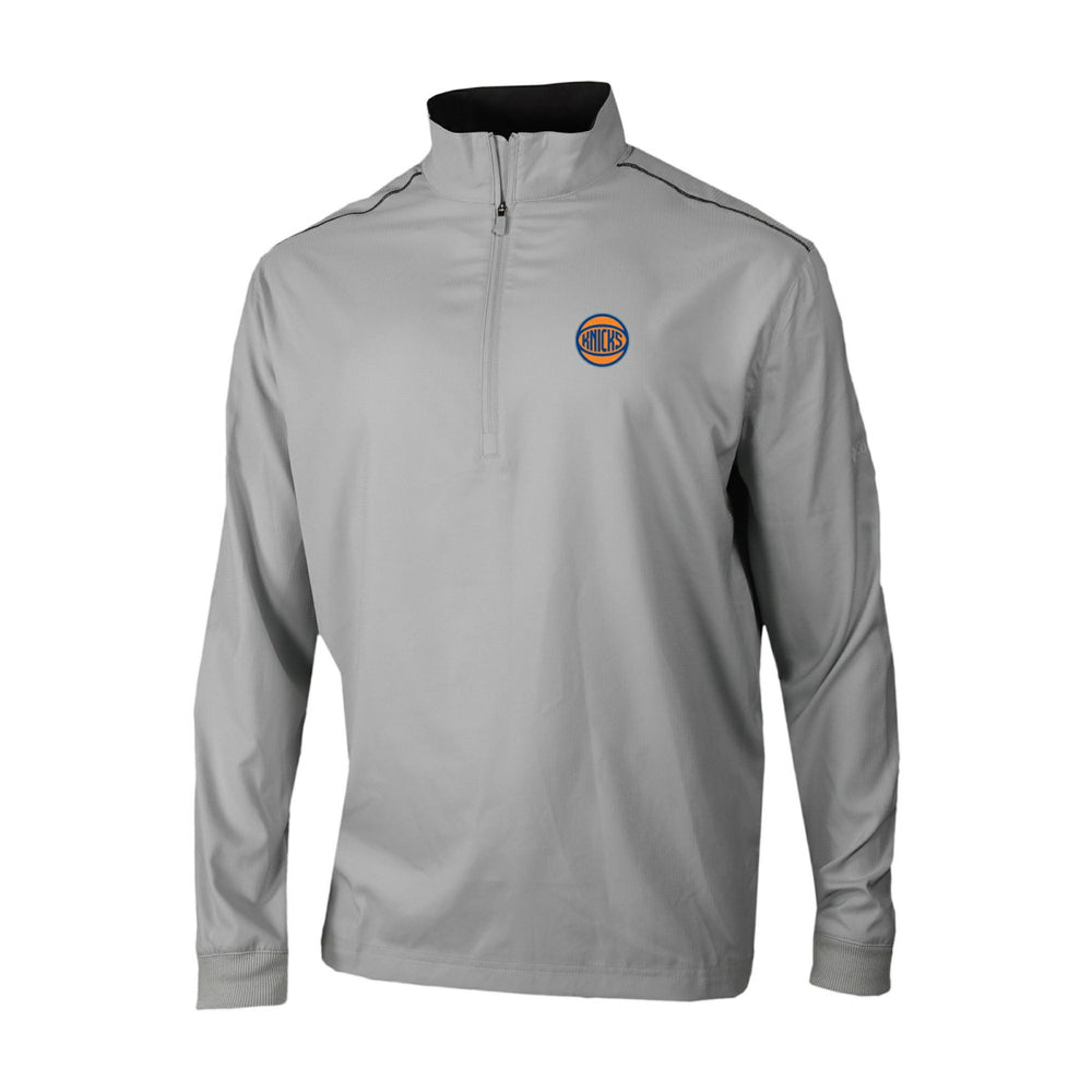 Gray New York Knicks Omni-Wick Bogey's Paradise Quarter-Zip Top | NBA