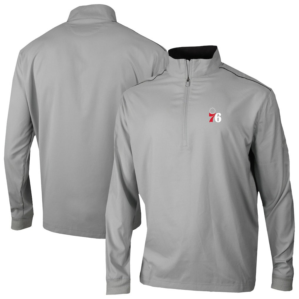 Gray Philadelphia 76ers Omni-Wick Bogey's Paradise Quarter-Zip Top | NBA