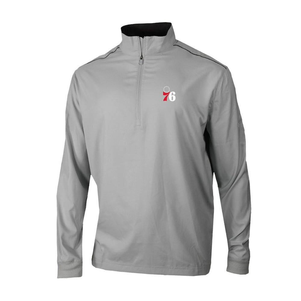 Gray Philadelphia 76ers Omni-Wick Bogey's Paradise Quarter-Zip Top | NBA