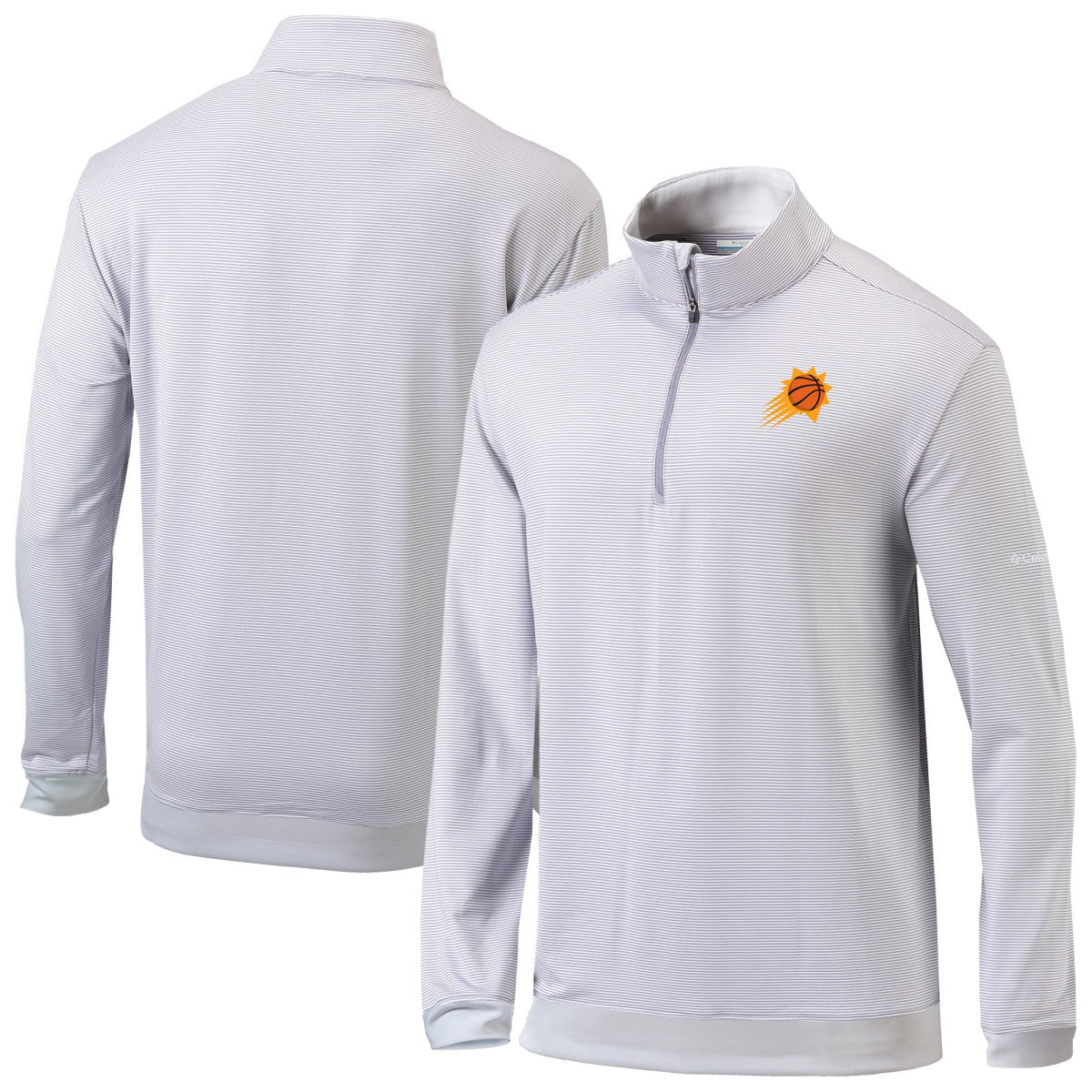 Gray/White Phoenix Suns Omni-Wick Even Lie Quarter-Zip Top | NBA