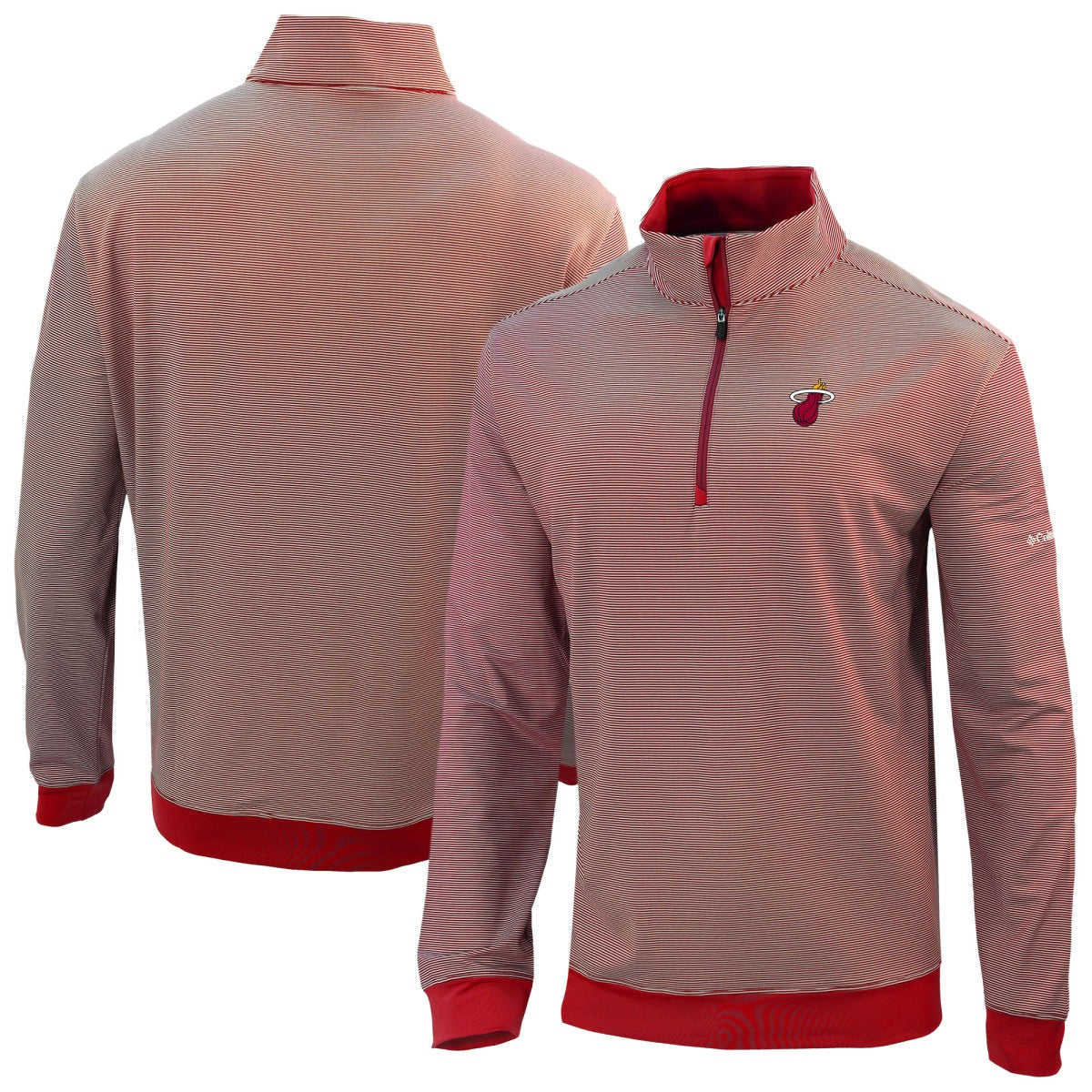 Red Miami Heat Omni-Wick Even Lie Quarter-Zip Top | NBA