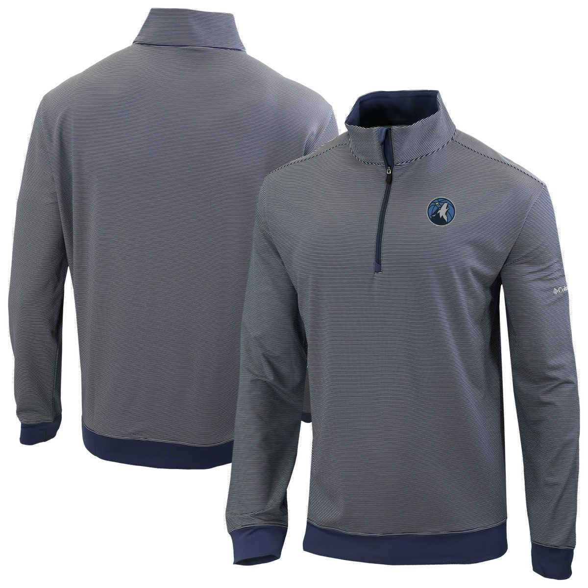 Navy Minnesota Timberwolves Omni-Wick Even Lie Quarter-Zip Top | NBA