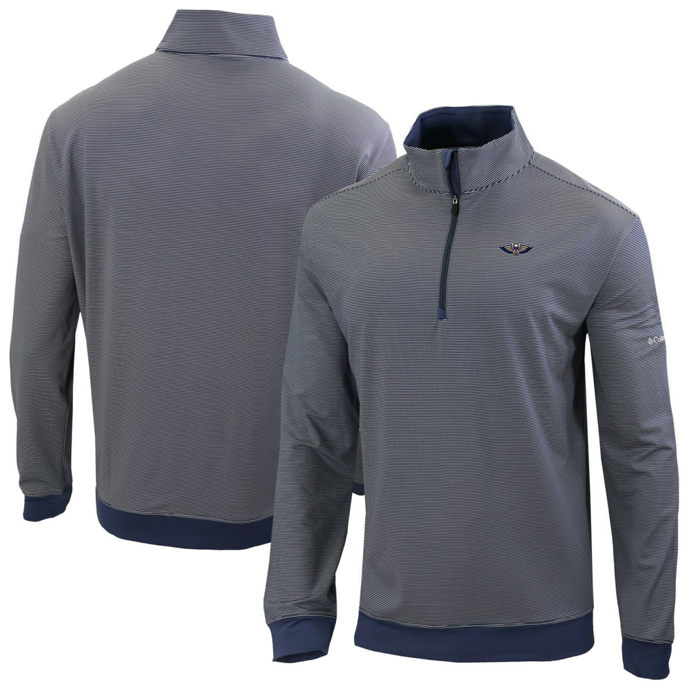 Navy New Orleans Pelicans Omni-Wick Even Lie Quarter-Zip Top | NBA