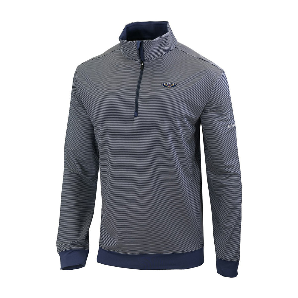 Navy New Orleans Pelicans Omni-Wick Even Lie Quarter-Zip Top | NBA