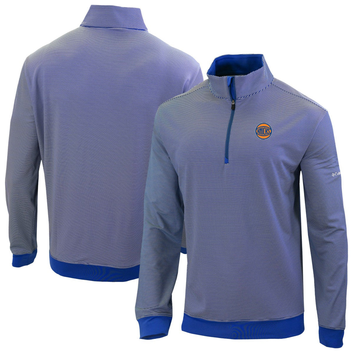 Blue New York Knicks Omni-Wick Even Lie Quarter-Zip Top | NBA