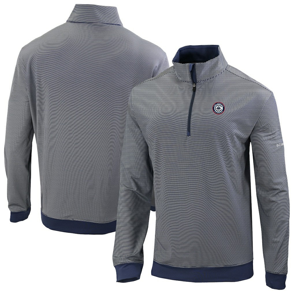 Navy LA Clippers Omni-Wick Even Lie Quarter-Zip Top | NBA