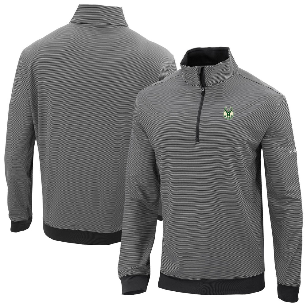 Black Milwaukee Bucks Omni-Wick Even Lie Quarter-Zip Top | NBA