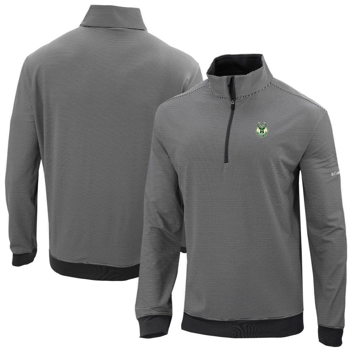 Black Milwaukee Bucks Omni-Wick Even Lie Quarter-Zip Top | NBA