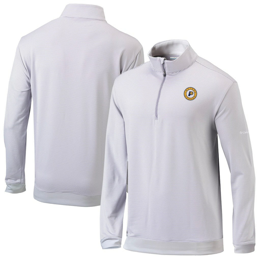 Gray/White Indiana Pacers Omni-Wick Even Lie Quarter-Zip Top | NBA