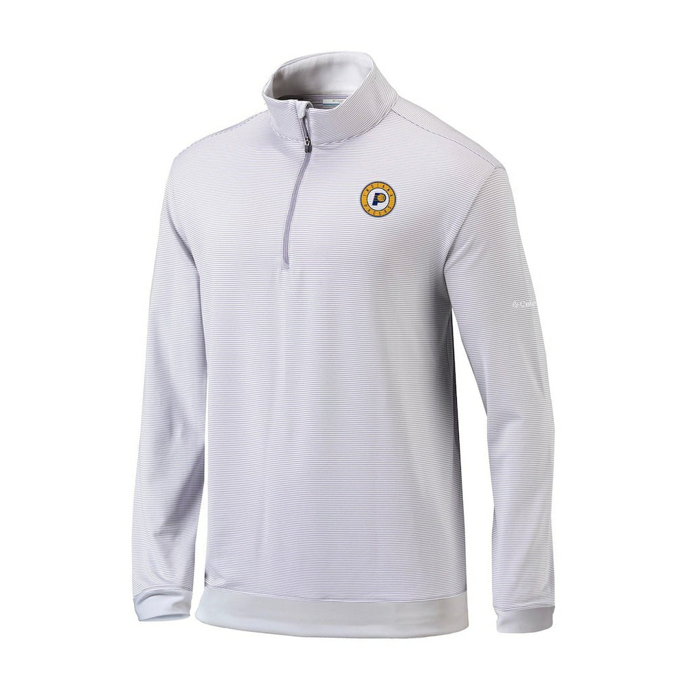 Gray/White Indiana Pacers Omni-Wick Even Lie Quarter-Zip Top | NBA