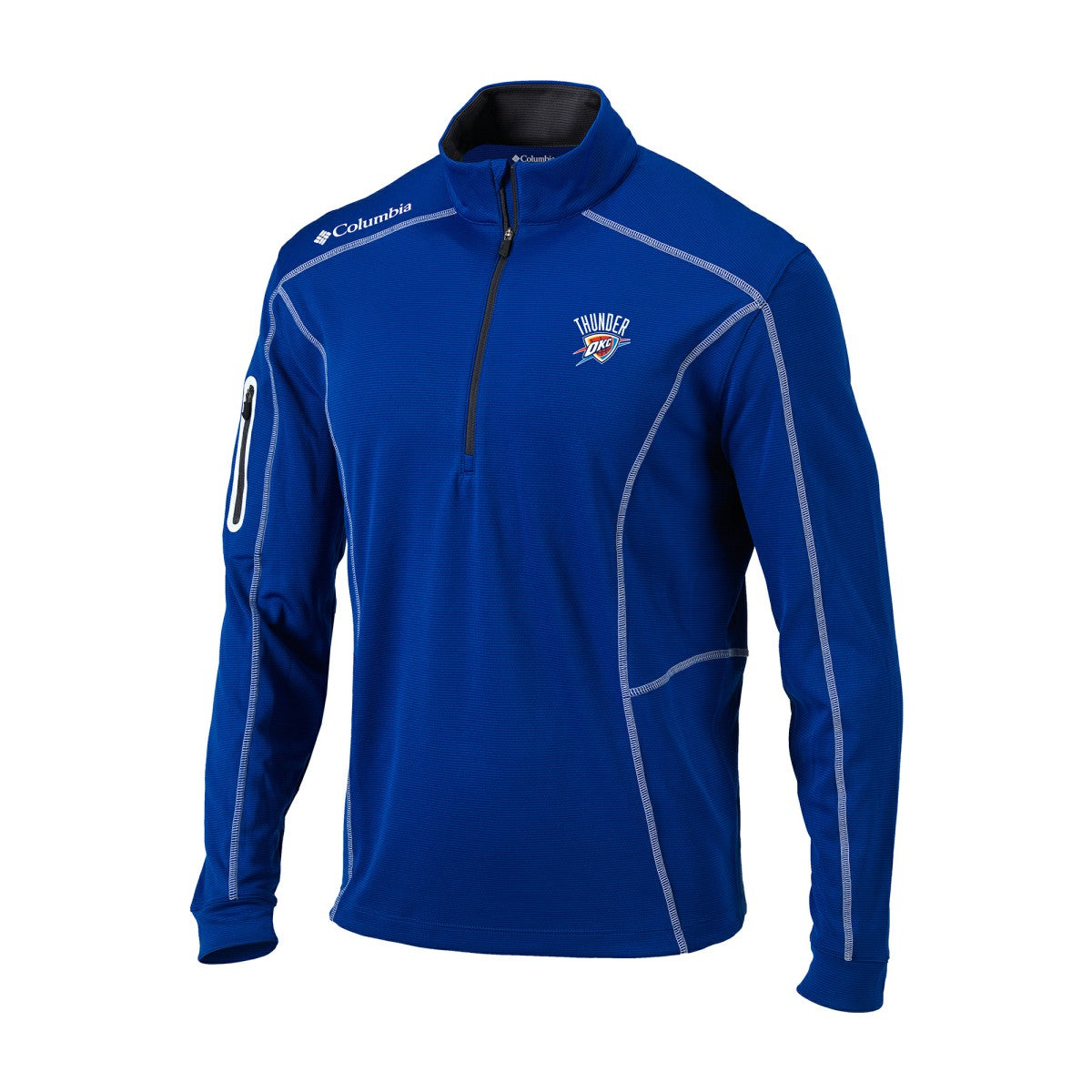 Blue Oklahoma City Thunder Omni-Wick Shotgun Quarter-Zip Jacket | NBA