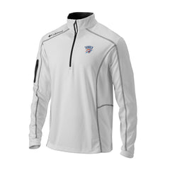 White Oklahoma City Thunder Omni-Wick Shotgun Quarter-Zip Jacket | NBA
