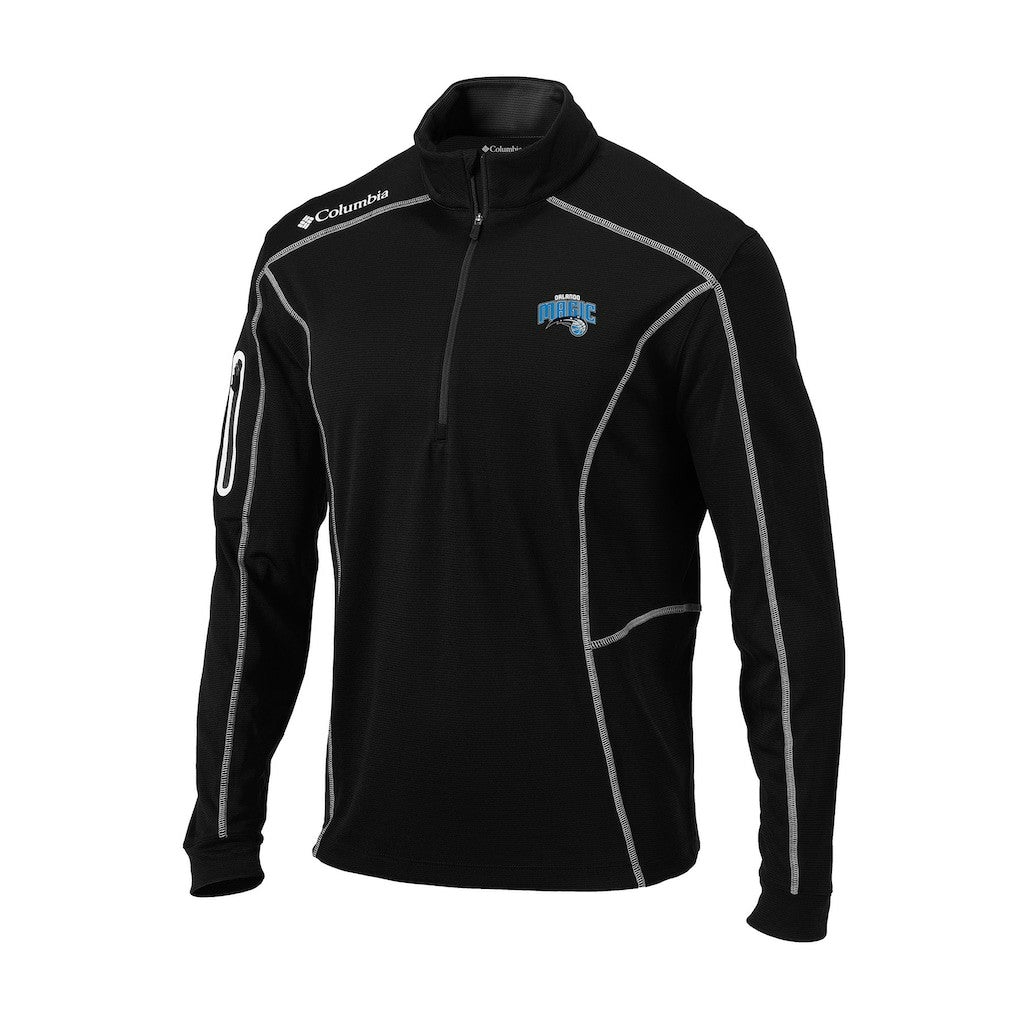 Black Orlando Magic Omni-Wick Shotgun Quarter-Zip Jacket | NBA
