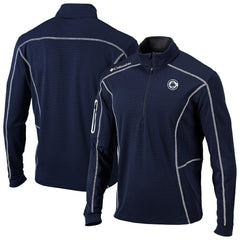 Navy LA Clippers Omni-Wick Shotgun Quarter-Zip Jacket | NBA