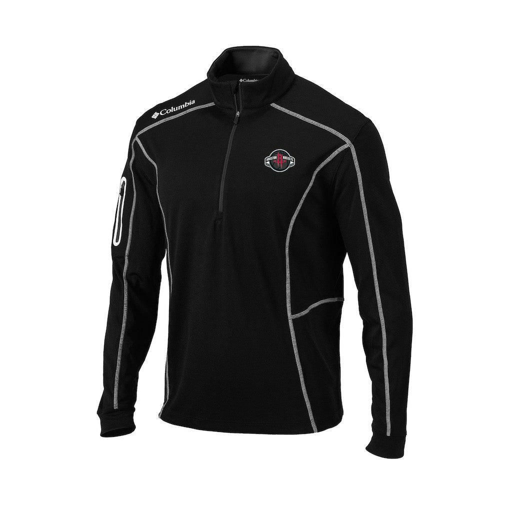 Black Houston Rockets Omni-Wick Shotgun Quarter-Zip Jacket sale | NBA