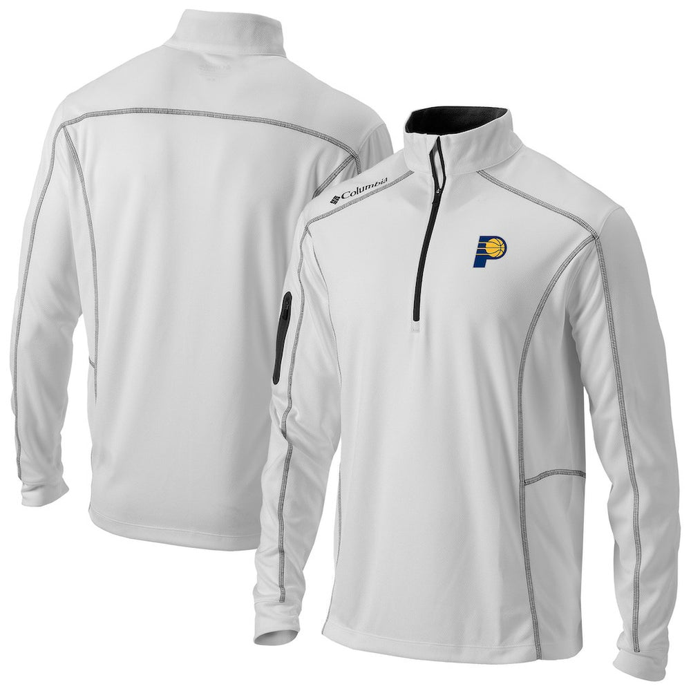 White Indiana Pacers Omni-Wick Shotgun Quarter-Zip Jacket | NBA