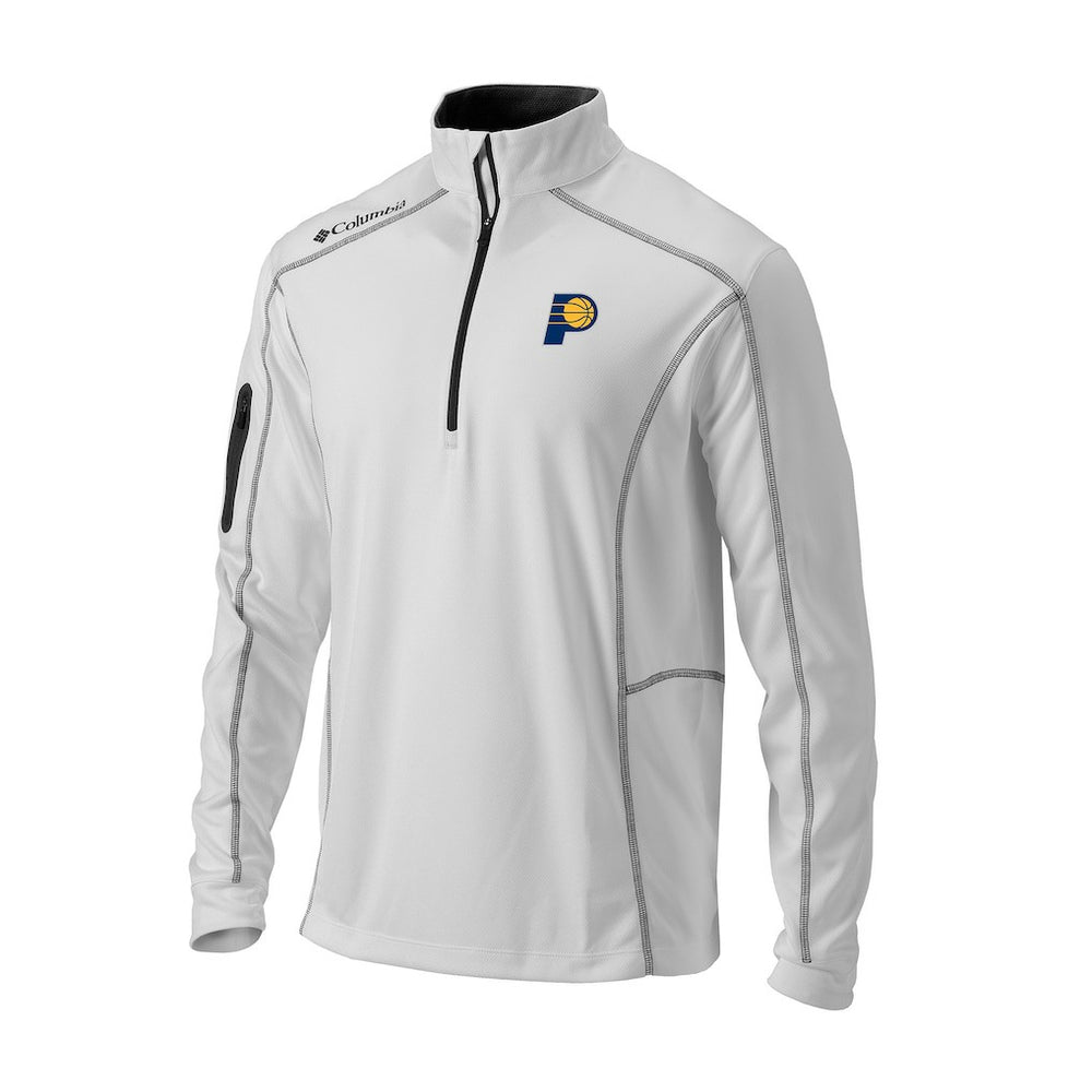 White Indiana Pacers Omni-Wick Shotgun Quarter-Zip Jacket | NBA