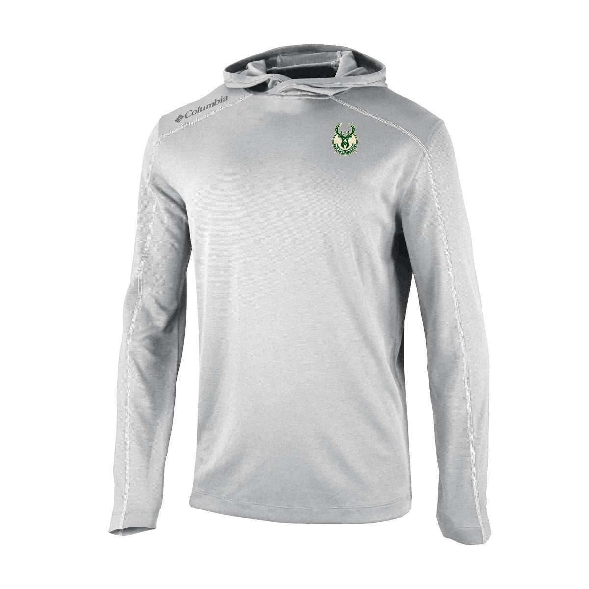 Gray Milwaukee Bucks Omni-Wick Shotgun Pullover Hoodie | NBA