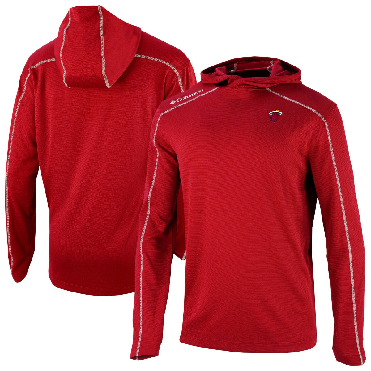 Red Miami Heat Omni-Wick Shotgun Pullover Hoodie | NBA