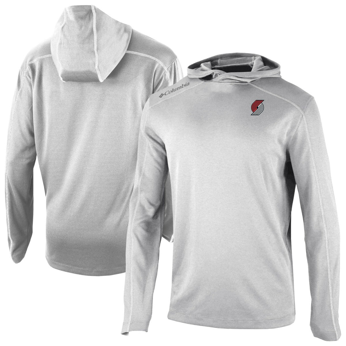 Gray Portland Trail Blazers Omni-Wick Shotgun Pullover Hoodie | NBA