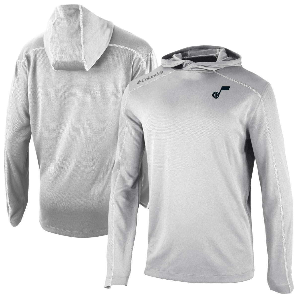 Gray Utah Jazz Omni-Wick Shotgun Pullover Hoodie | NBA