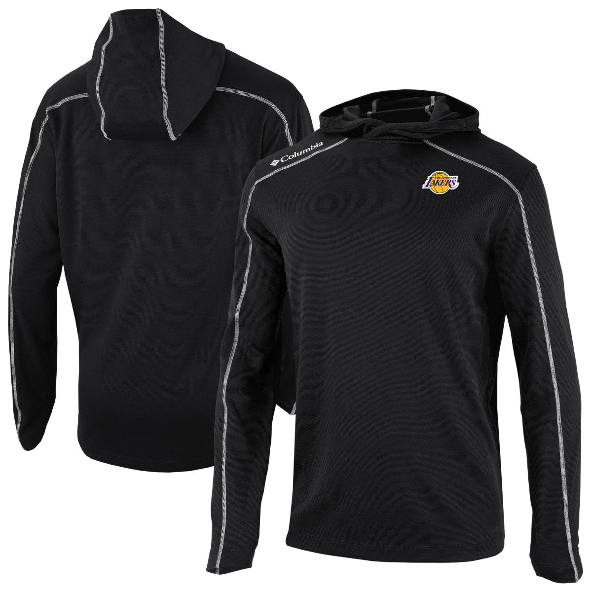 Black Los Angeles Lakers Omni-Wick Shotgun Pullover Hoodie | NBA