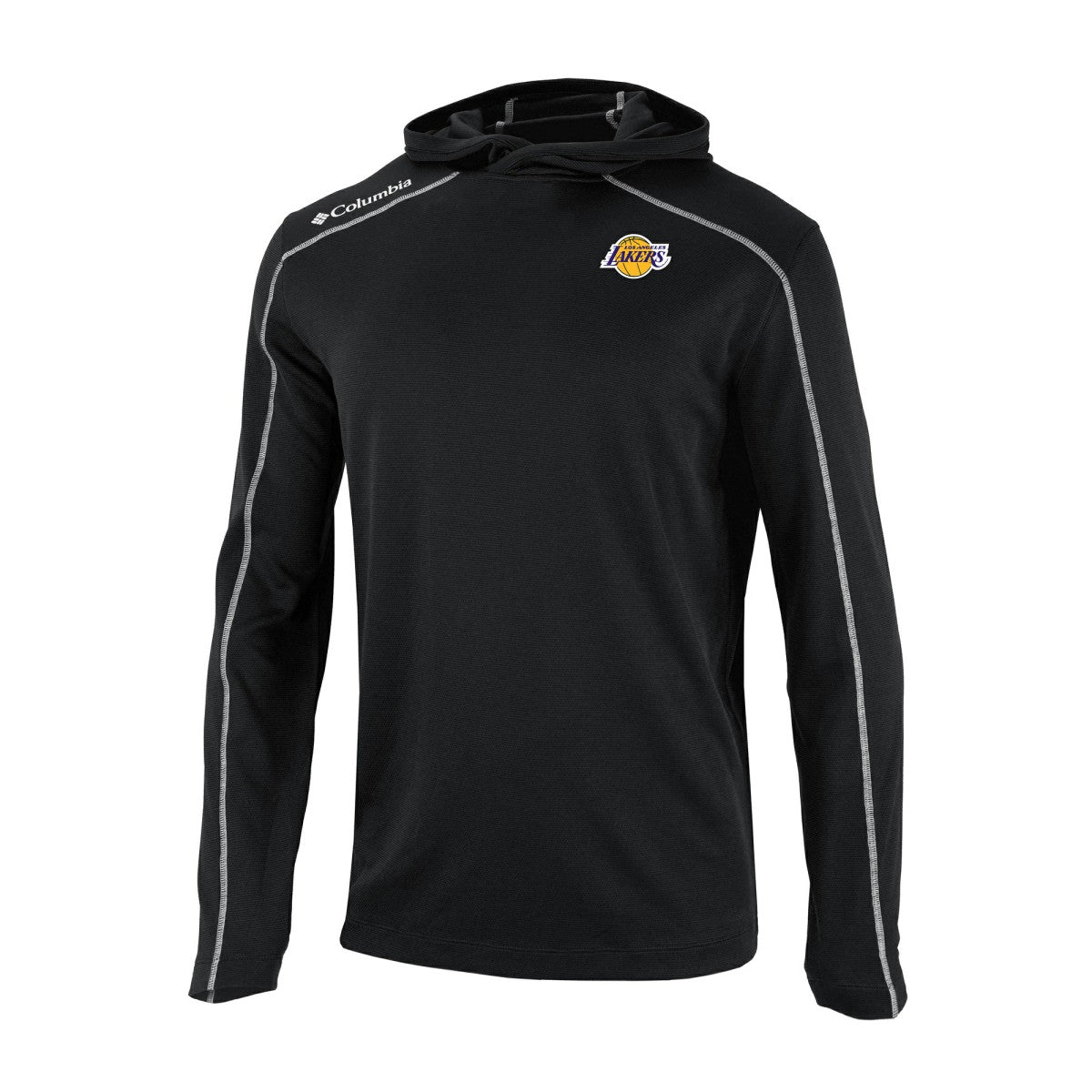 Black Los Angeles Lakers Omni-Wick Shotgun Pullover Hoodie | NBA