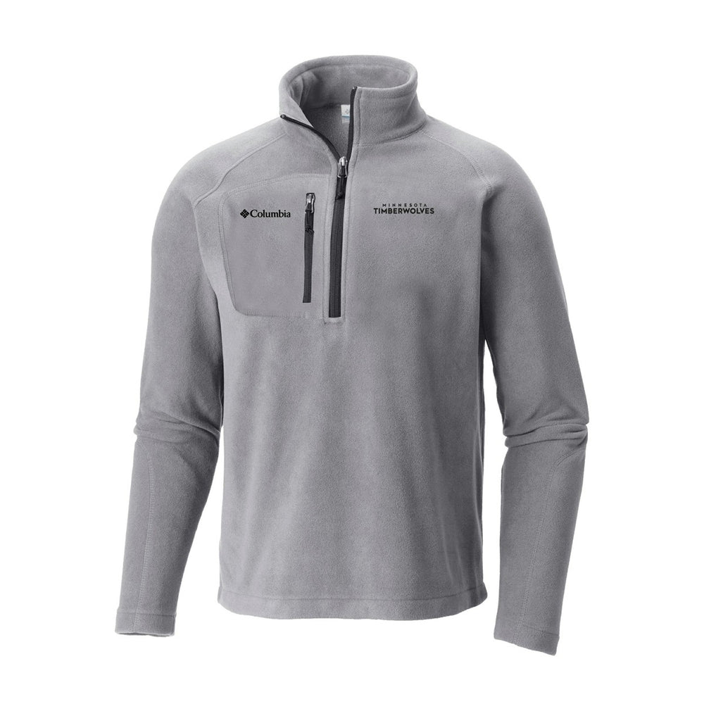 Gray Minnesota Timberwolves Fast Trek III Half-Zip Fleece Pullover | NBA