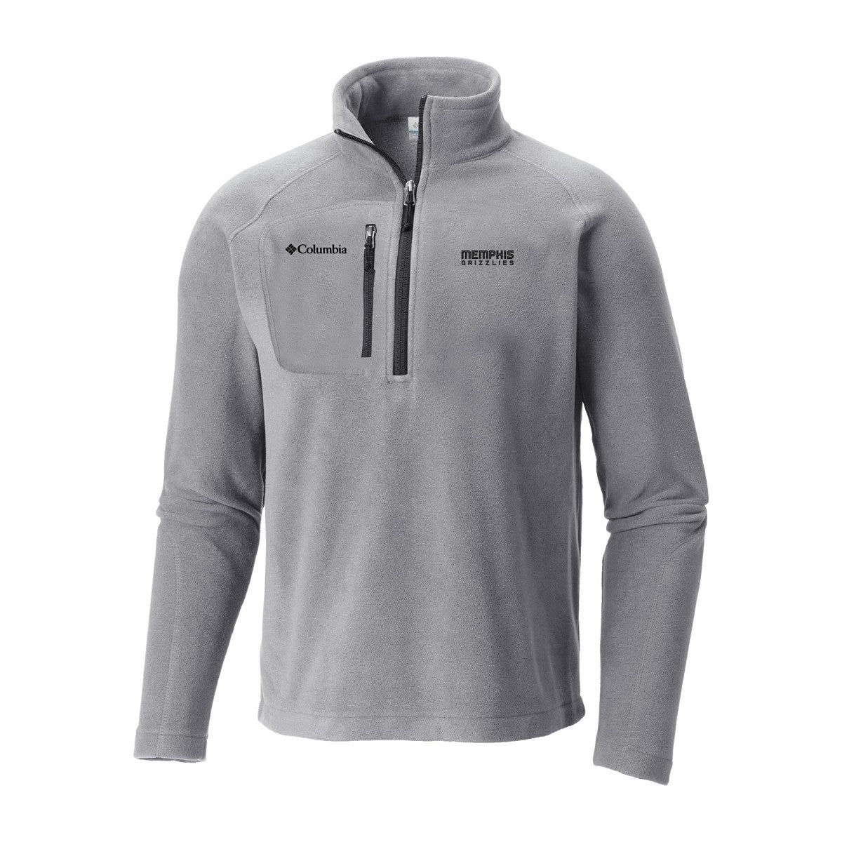 Gray Memphis Grizzlies Fast Trek III Half-Zip Fleece Pullover | NBA