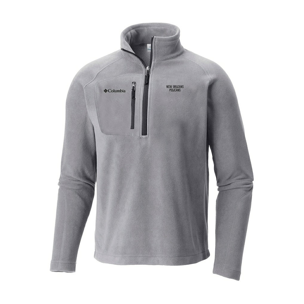 Gray New Orleans Pelicans Fast Trek III Half-Zip Fleece Pullover | NBA