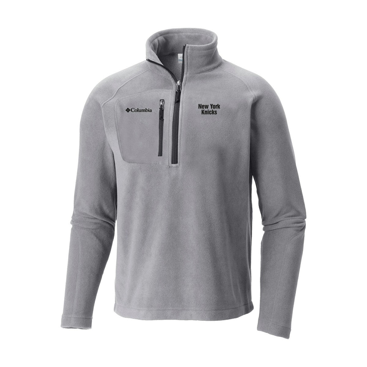 Gray New York Knicks Fast Trek III Half-Zip Fleece Pullover | NBA