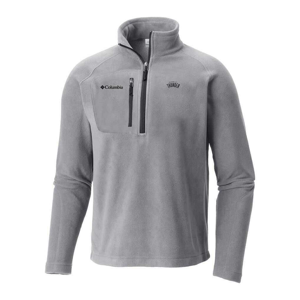 Gray Oklahoma City Thunder Fast Trek III Half-Zip Fleece Pullover | NBA