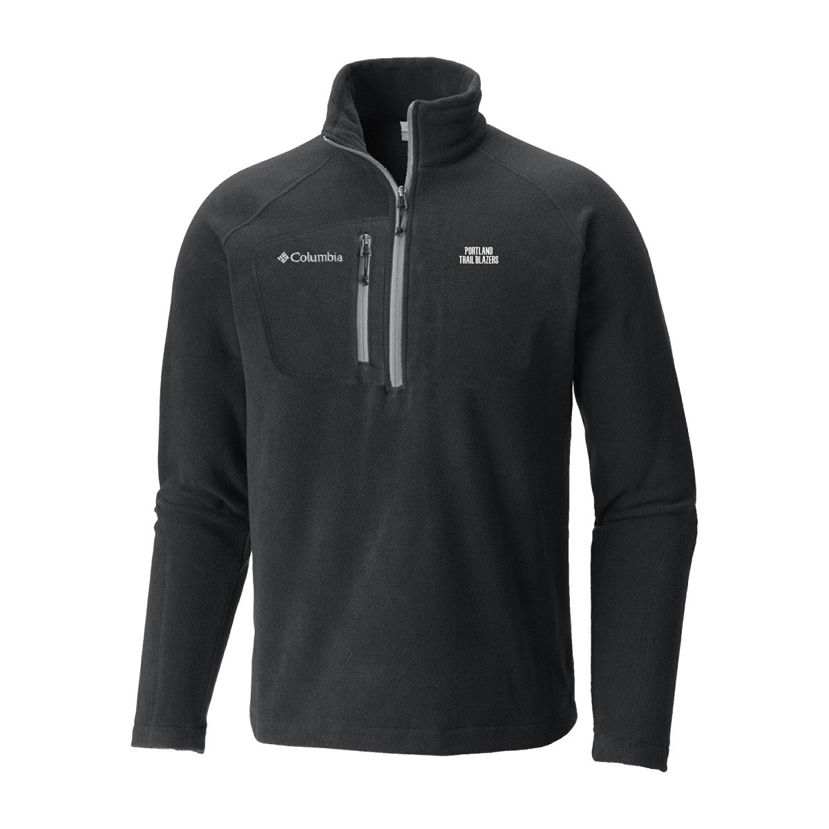 Black Portland Trail Blazers Fast Trek III Half-Zip Fleece Pullover | NBA