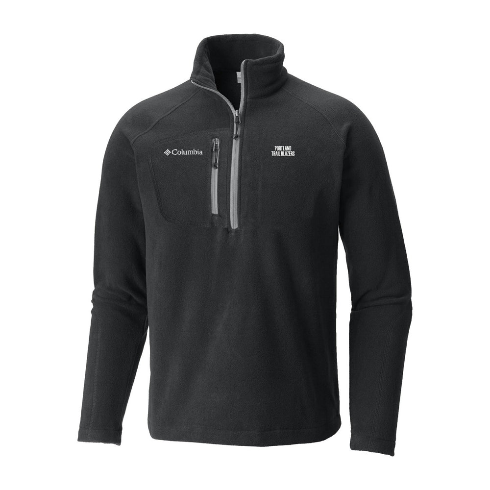 Black Portland Trail Blazers Fast Trek III Half-Zip Fleece Pullover | NBA