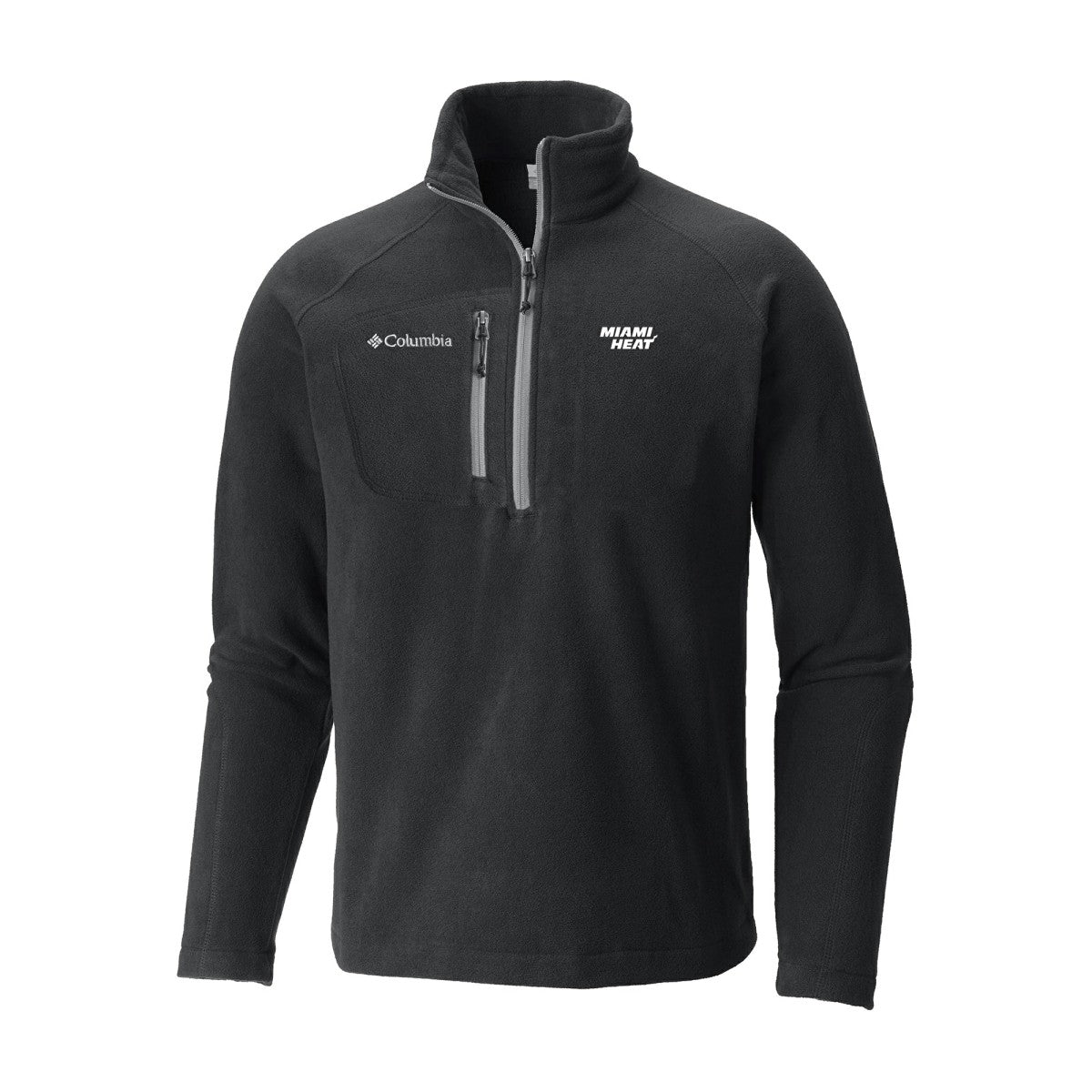 Black Miami Heat Fast Trek III Half-Zip Fleece Pullover | NBA