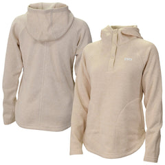 Cream Phoenix Suns Women's Sweater Weather Quarter-Snap Hoodie | NBA