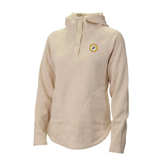 Cream Indiana Pacers Women's Sweater Weather Quarter-Snap Hoodie | NBA
