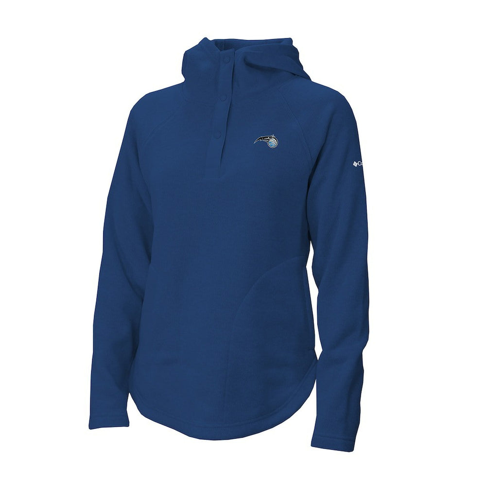 Blue Orlando Magic Women's Sweater Weather Quarter-Snap Hoodie | NBA