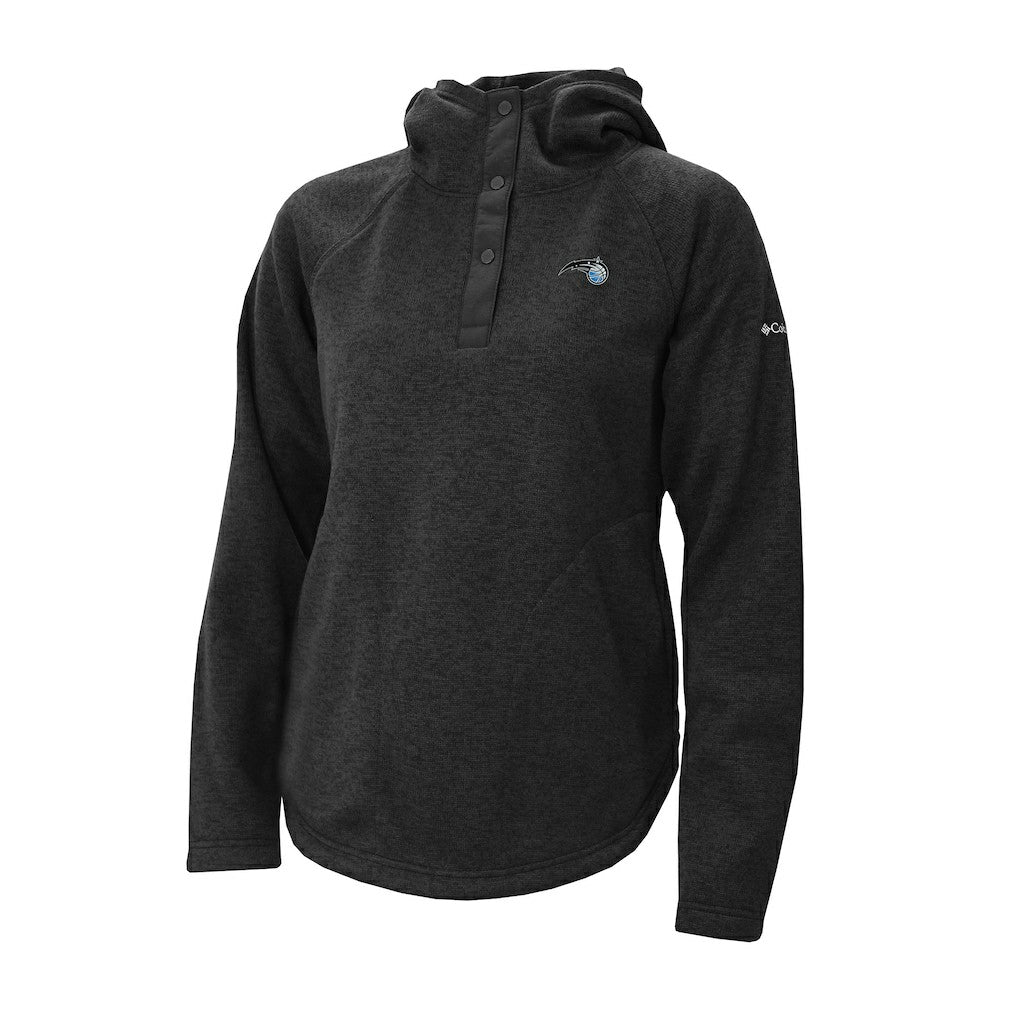 Black Orlando Magic Women's Sweater Weather Quarter-Snap Hoodie | NBA