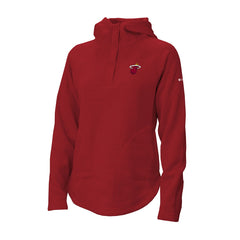 Red Miami Heat Women's Sweater Weather Quarter-Snap Hoodie | NBA