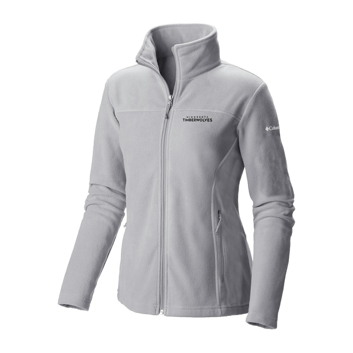 Gray Minnesota Timberwolves Women's Give & Go II Fleece Full-Zip Jacket | NBA